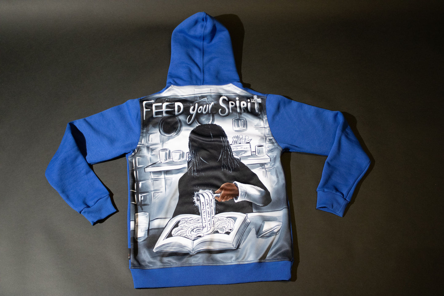 Feed Your Spirit Fleece Hoodie Stacked Jogger Set