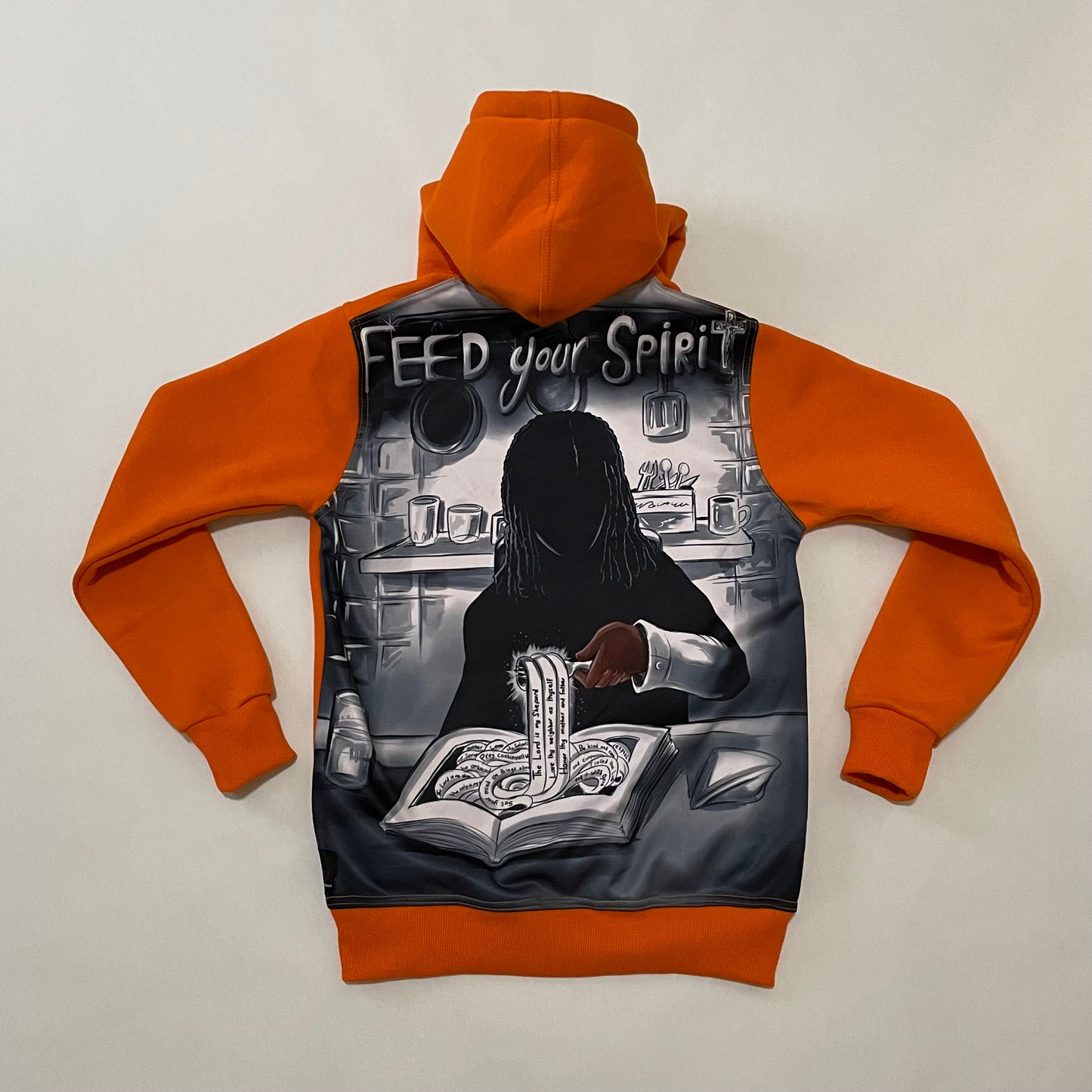 Feed Your Spirit Stacked Fleece Hoodie Jogger Set