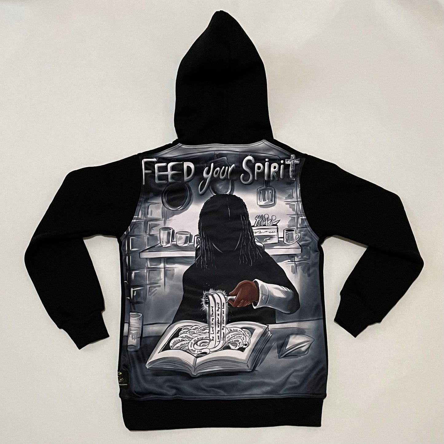 Feed Your Spirit Stacked Fleece Hoodie Jogger Set