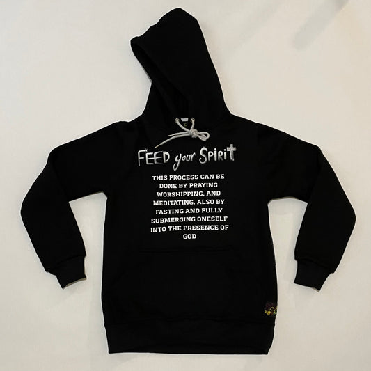 Feed Your Spirit Stacked Fleece Hoodie Jogger Set