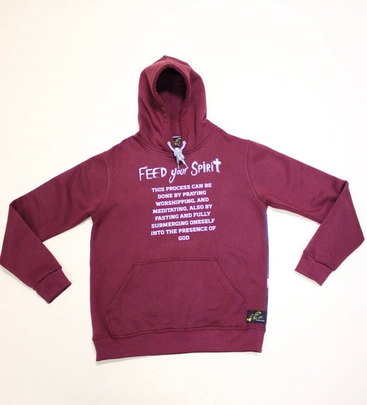 Feed Your Spirit Stacked Fleece Hoodie Jogger Set