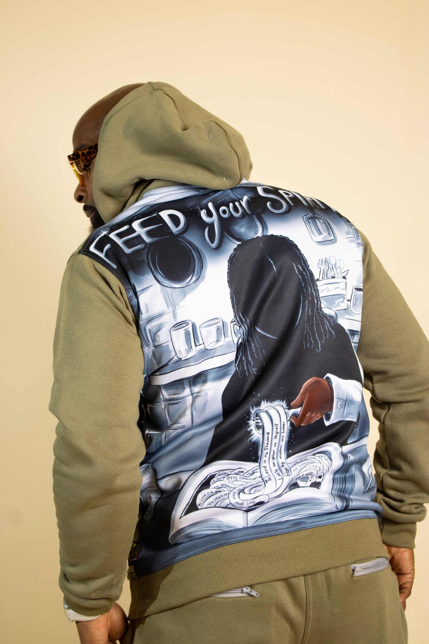 Feed Your Spirit Fleece Hoodie Jogger Set